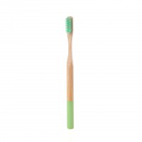 2019 most popular color circular customized green bamboo toothbrush